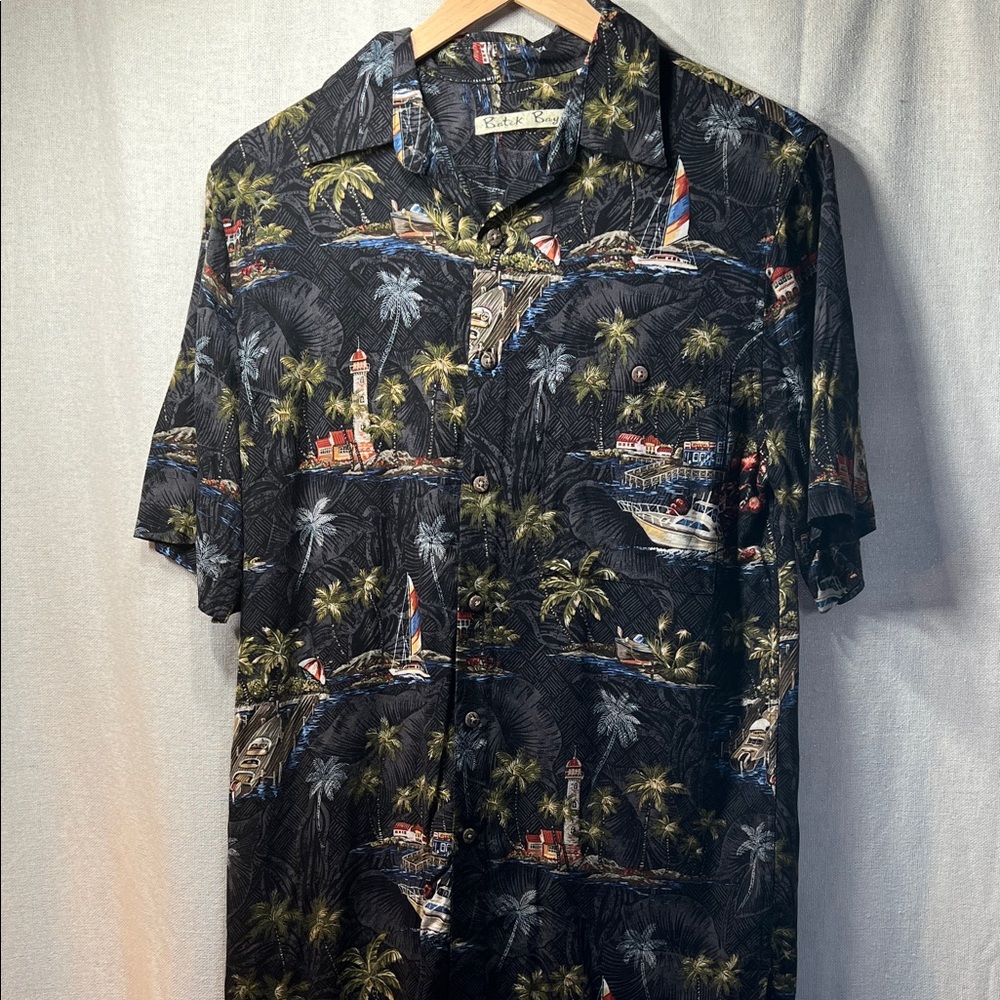 Tropical Print Men's Casual Shirt
